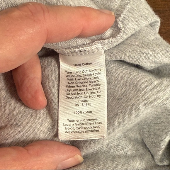 Vineyard Vines Whale Long Sleeve Tee Gray Size L – Football Field Whale Logo Poc - Picture 8 of 9